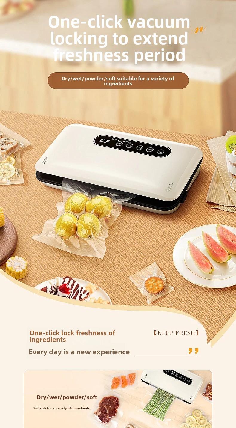 Food Snack - Mini Vakum Kapatma Makinesi Otomatik Ev