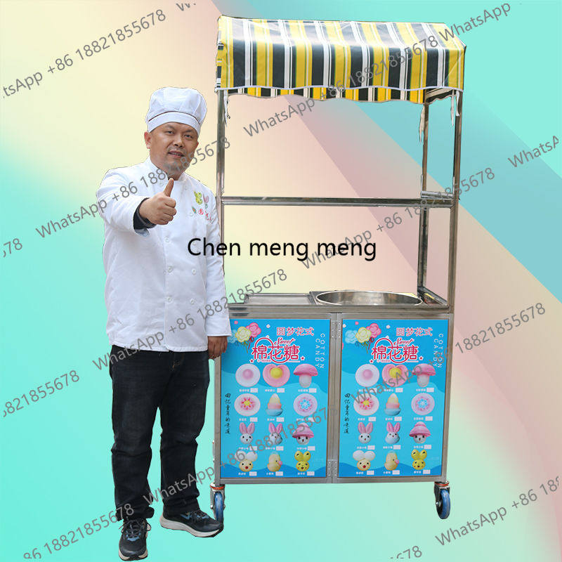 Snacks Food Stall - Atıştırmalık Arabası Pamuk Şeker Katlanabilir Paslanmaz