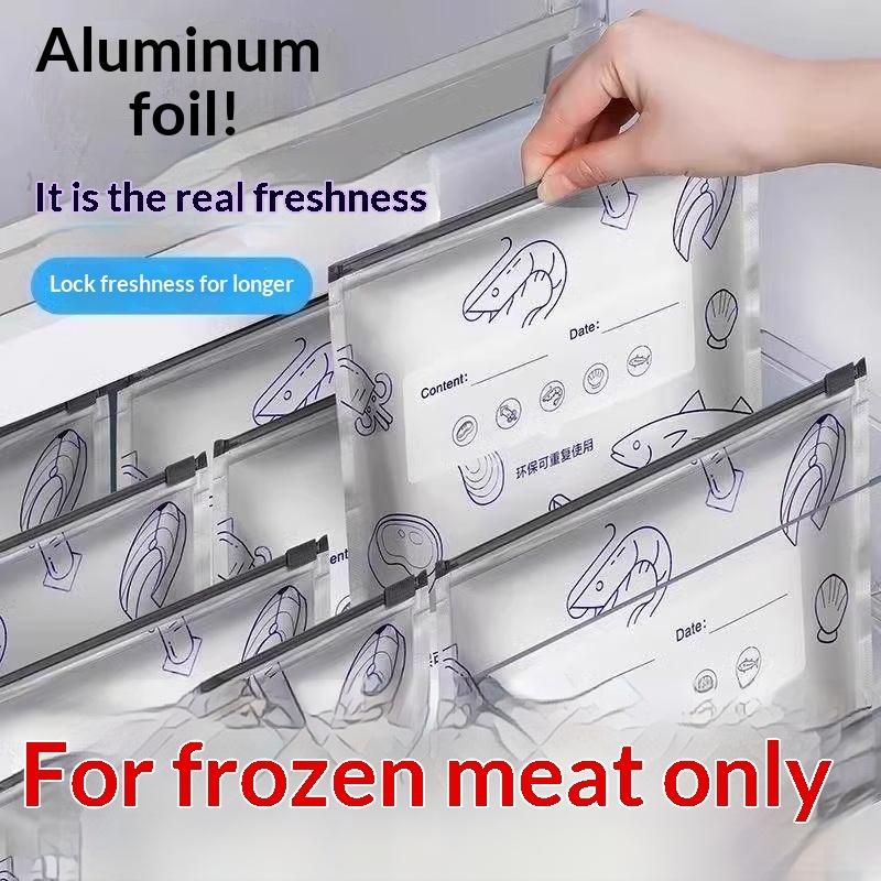 Food Snacks Label - 50 Adet Yeniden Kullanılabilir Alüminyum Folyo