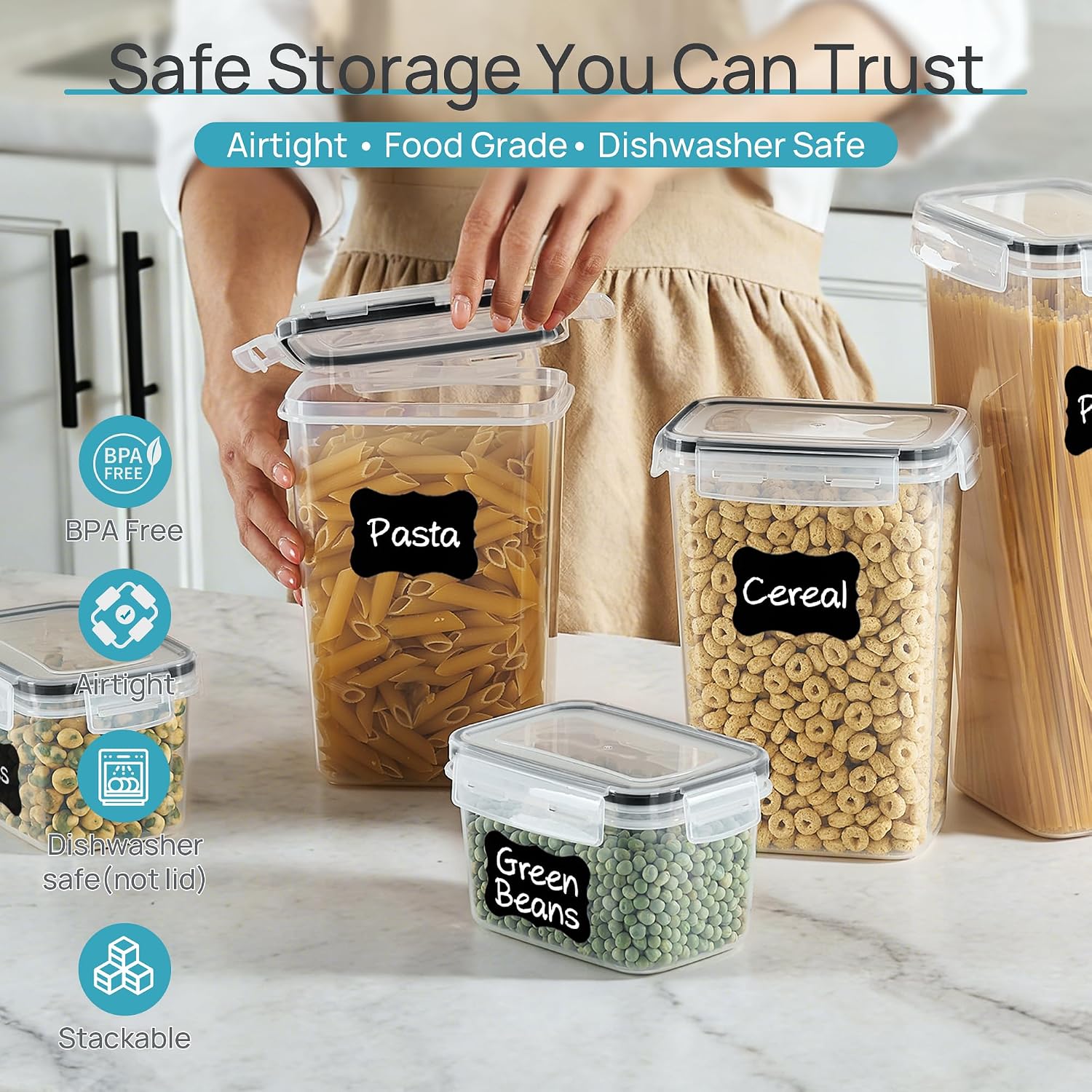 Vtopmart Hava Geçirmeyen Gıda  - Food Snacks Label incelemesi ve fiyatı
