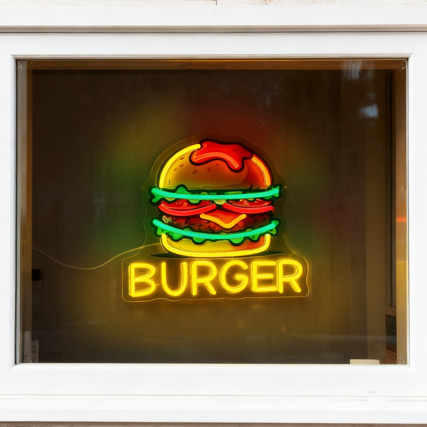 Burger Neon Tabelası, Restoran - Food Snacks Restaurant incelemesi ve fiyatı