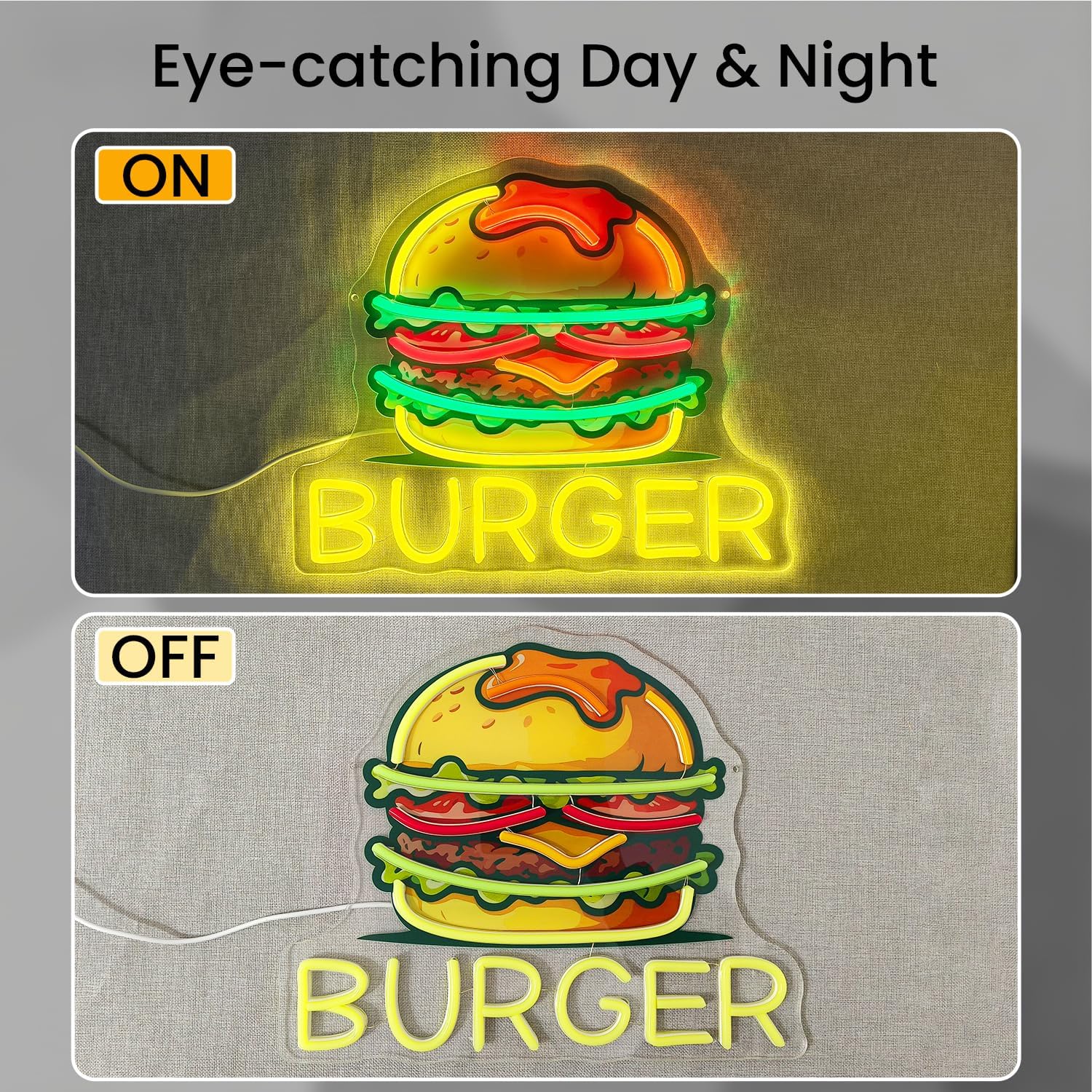 Burger Neon Tabelası, Restoran - Food Snacks Restaurant incelemesi ve fiyatı
