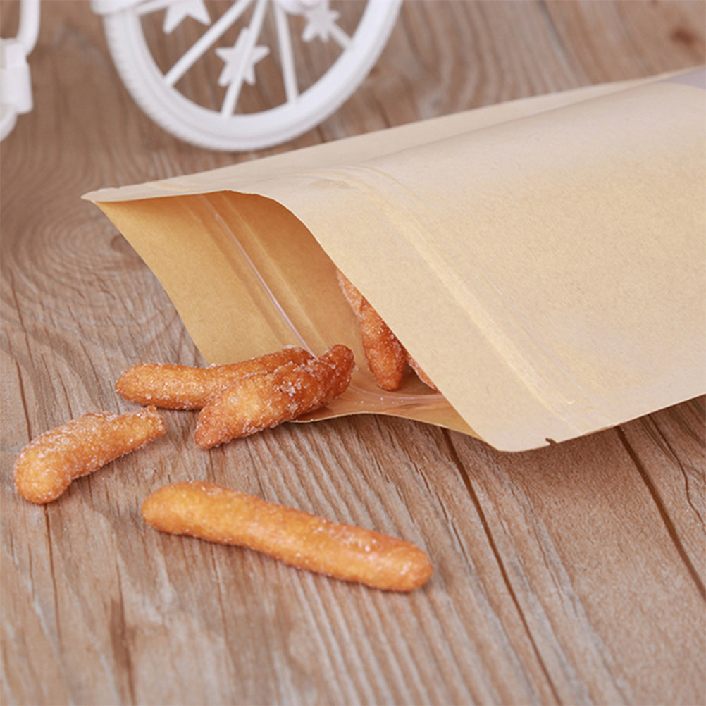 50 Adet Kraft Kağıt Fermuarlı  - Food Snack incelemesi ve fiyatı