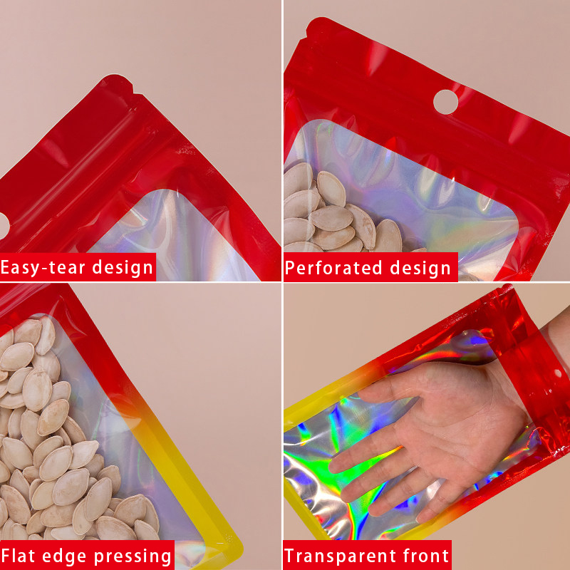 Holografik Renkli Kare Fermuar - Food Snack incelemesi ve fiyatı