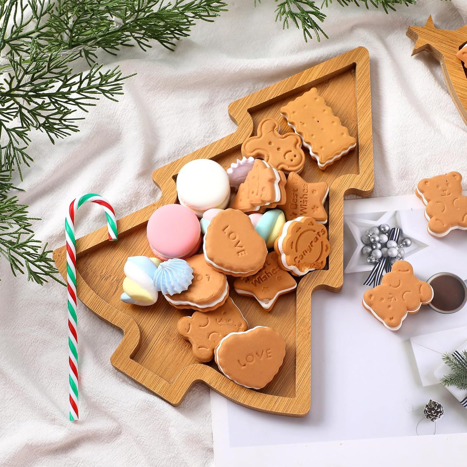 Noel Ağacı Şekilli Servis Teps - Xmas Food Snacks incelemesi ve fiyatı
