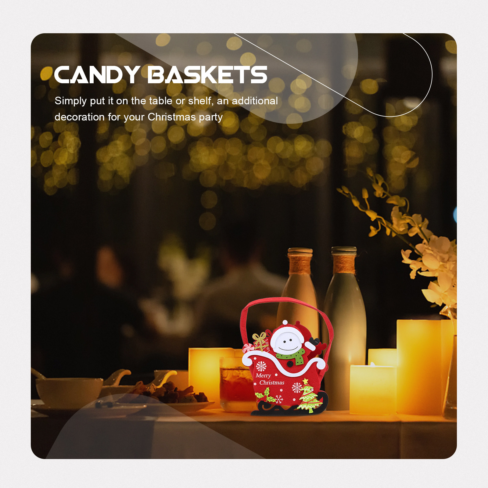 1 Adet Noel Şeker Sepeti, Şeke - Xmas Food Snacks incelemesi ve fiyatı